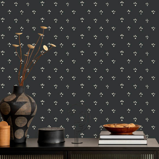 Fleur Soot Black Taustakuva