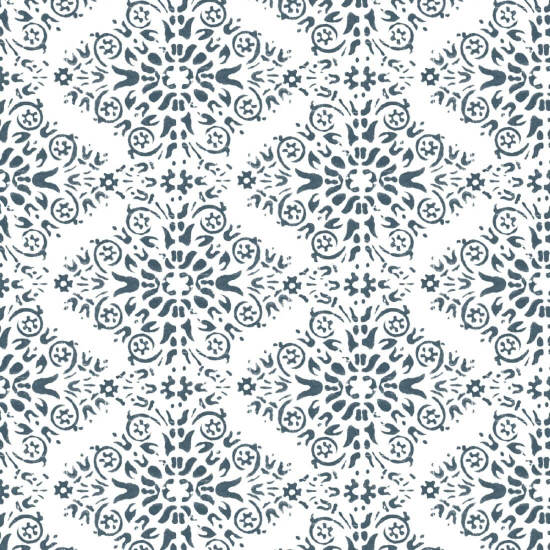 Timbre Damask Stone Blue Bakgrunn