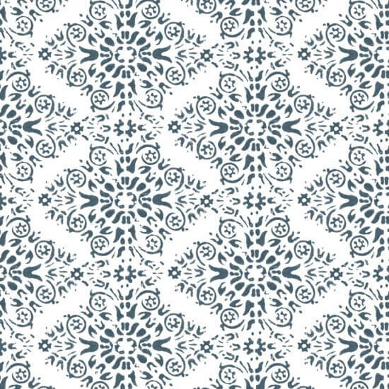 Timbre Damask Stone Blue Wallpaper