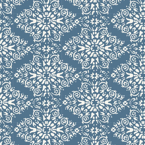 Timbre Damask Blå Salt Bakgrunn