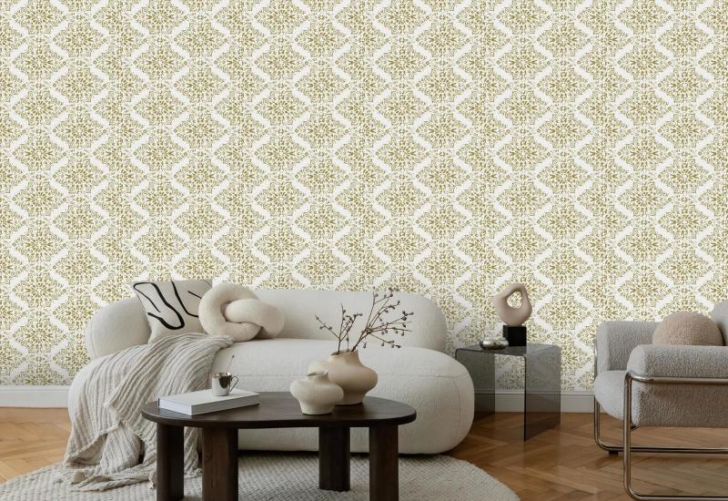 Timbre Damask Honey Wallpaper