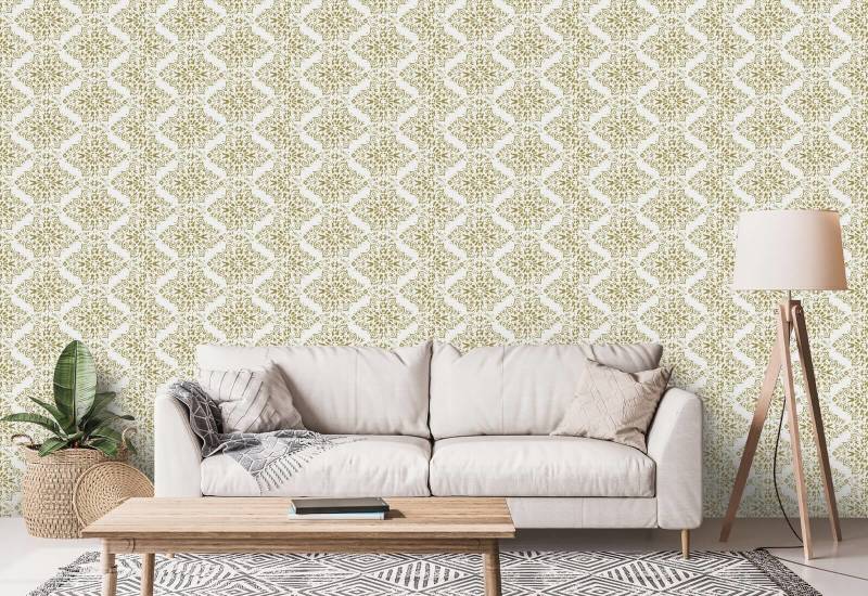 Timbre Damask Honey Wallpaper