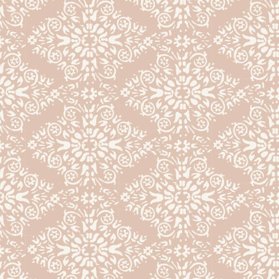 Timbre Damast Dusty Peach behang