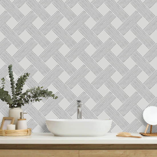 Ristikkokudos Mustavalkoinen taustakuva