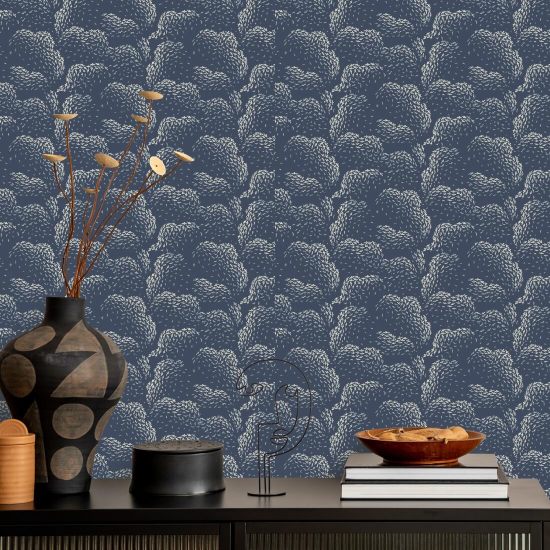 Nuvole Carta da parati Lacquered Blues