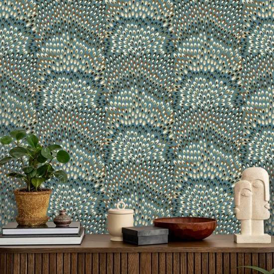 Jandaya Blue Stone Wallpaper