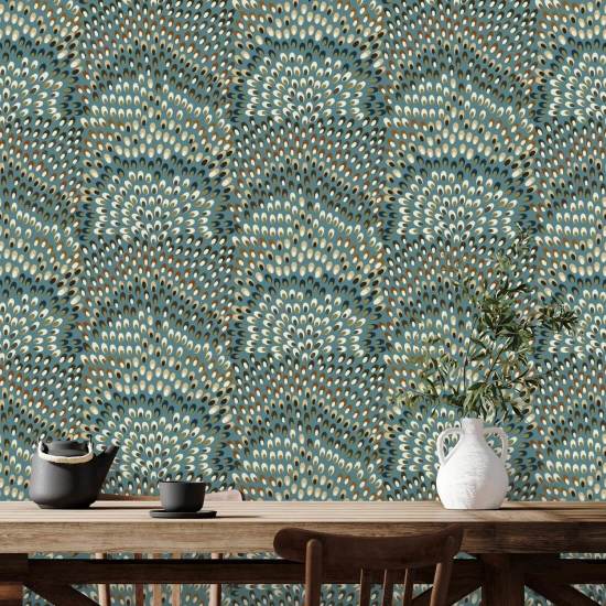 Jandaya Blue Stone Wallpaper