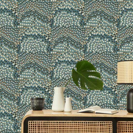 Jandaya Blue Stone behang