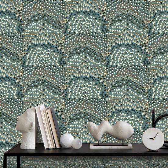 Jandaya Blue Stone Wallpaper