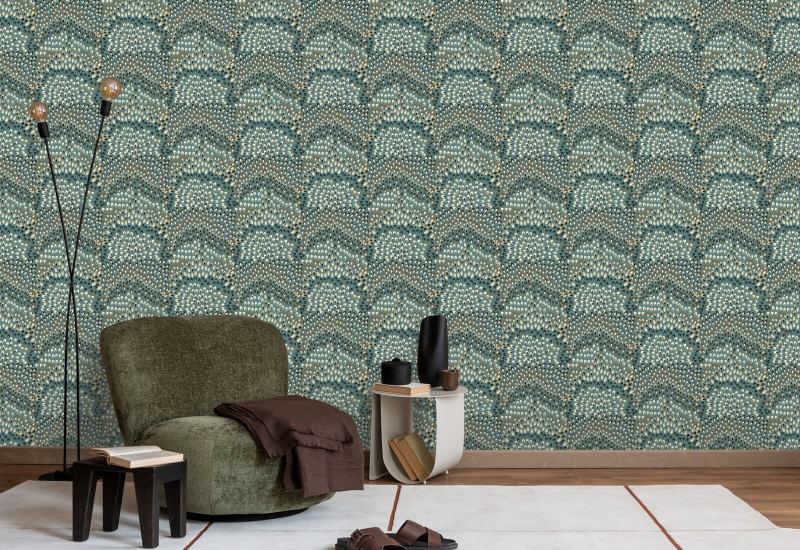 Jandaya Blue Stone Wallpaper