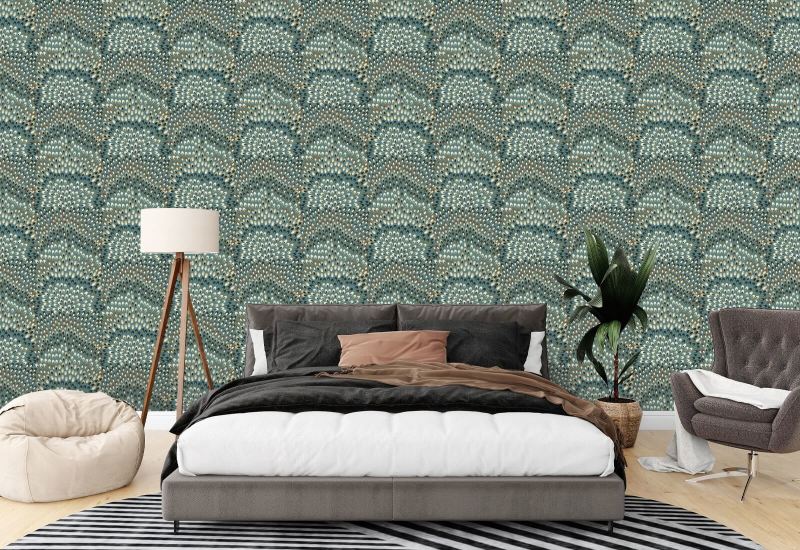 Jandaya Papier peint Blue Stone