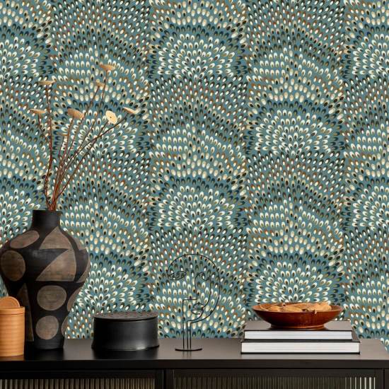 Jandaya Blue Stone Wallpaper