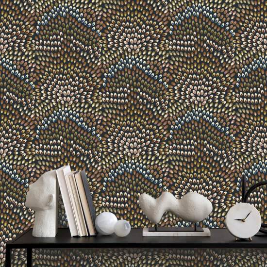 Jandaya Schwarze Starling-Tapete