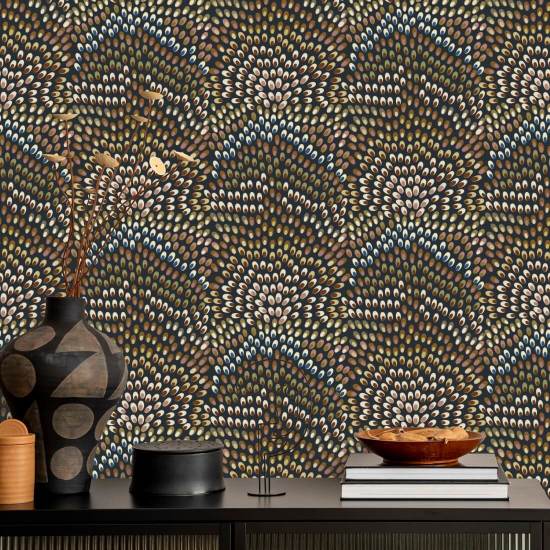 Jandaya Schwarze Starling-Tapete