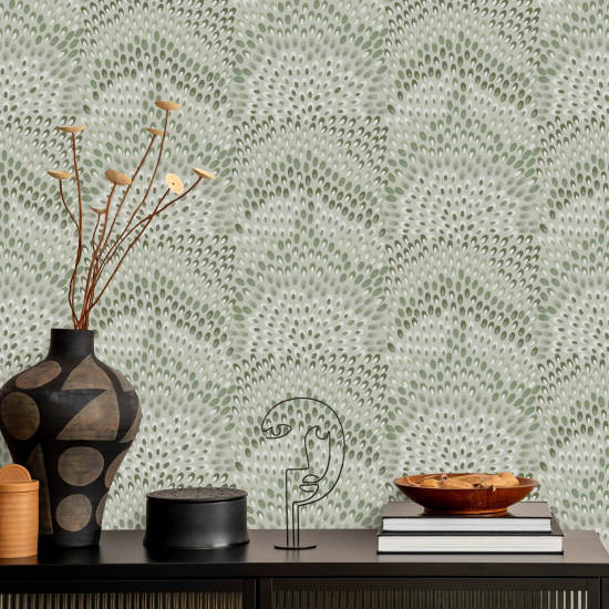 Jandaya Carta da parati Dusty Mint