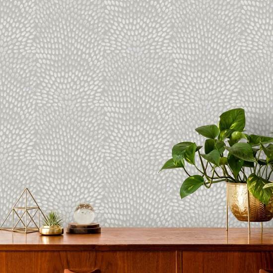 Jandaya Papier peint Pearl Grey