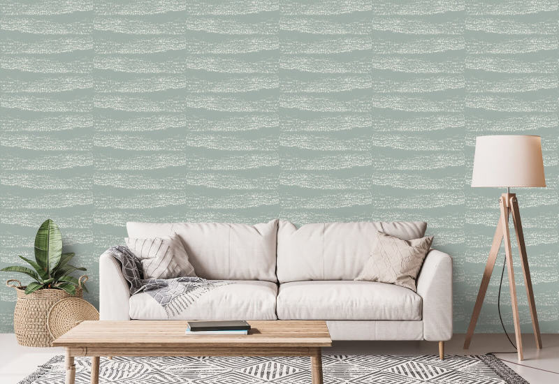 Réflexions Papier peint Ash Blue