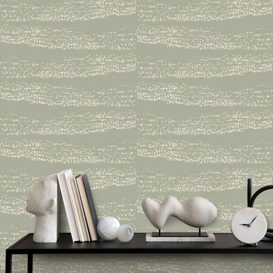 Reflections Pale Green Wallpaper