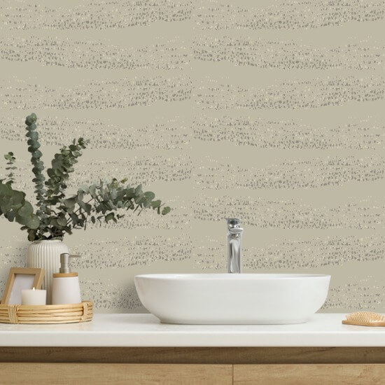 Reflections Sage Taupe Wallpaper