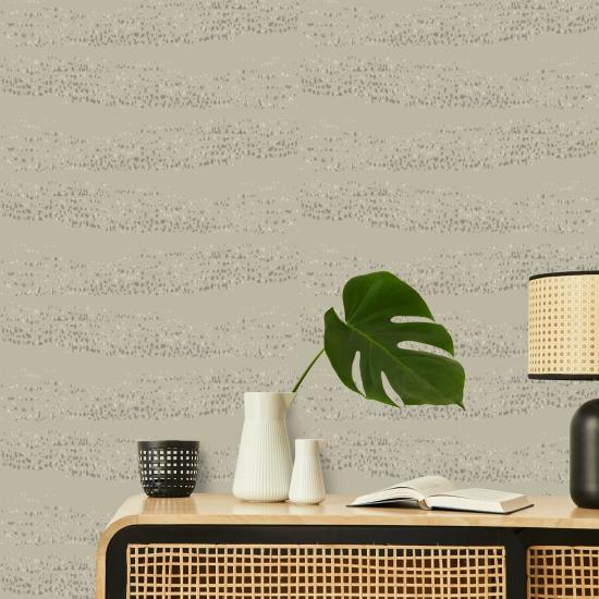 Reflections Sage Taupe Wallpaper