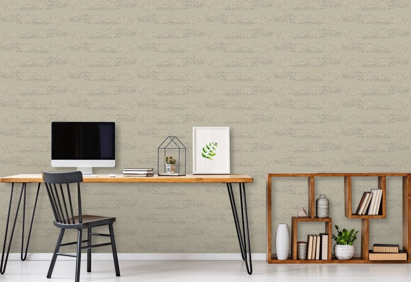 Reflections Sage Taupe Wallpaper
