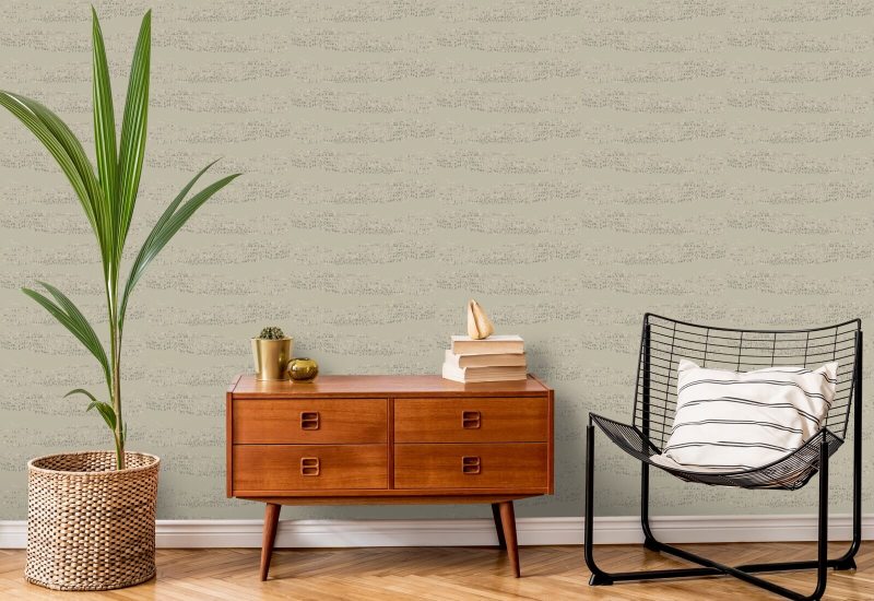 Reflections Sage Taupe Wallpaper