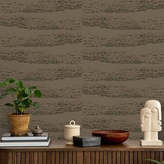 Reflections Walnut Wallpaper