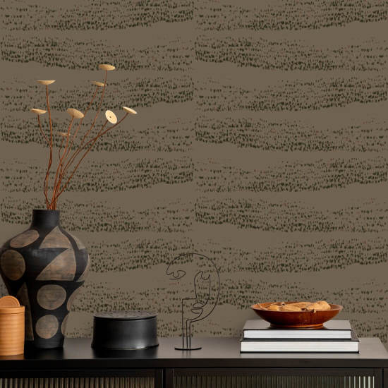Reflections Walnut Wallpaper