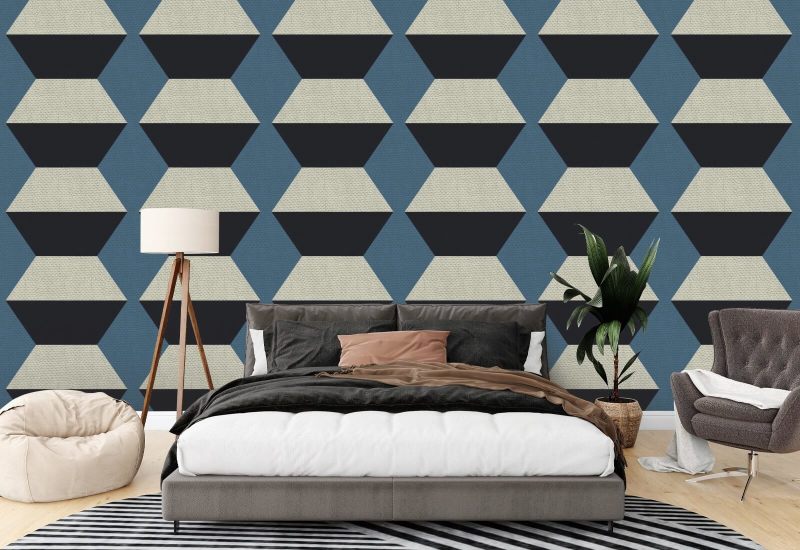 Blocs Infinity Papier peint Blue Horizon