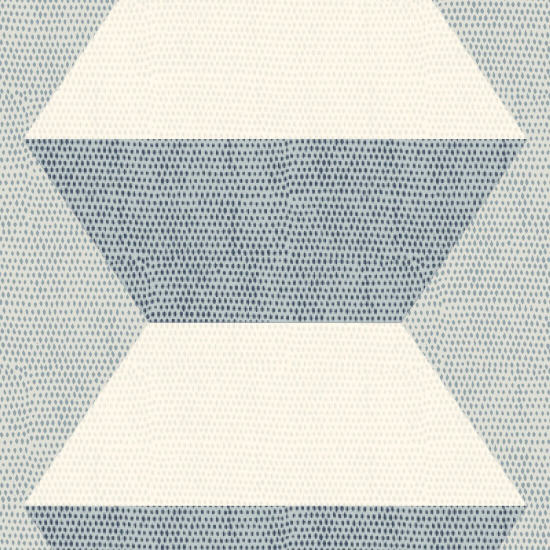 Infinity Blocks Lacquered Blues Wallpaper