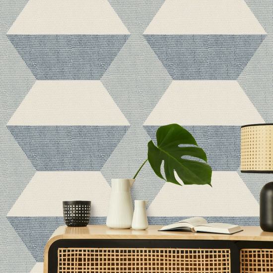 Blocs Infinity Papier peint Laqué Blues