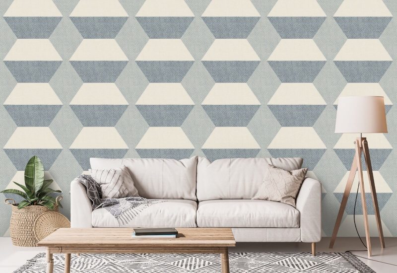 Blocs Infinity Papier peint Laqué Blues