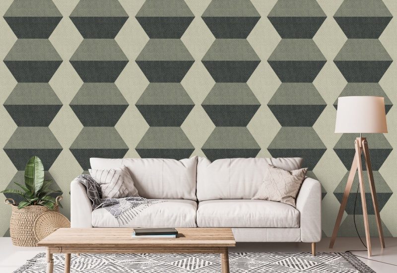 Blocs Infinity Papier peint Sage Green