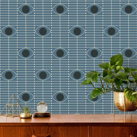 Osidan Papel de parede Blue Shadow