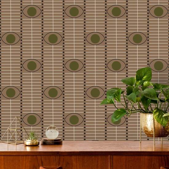 Osidan Earth and Olive Wallpaper