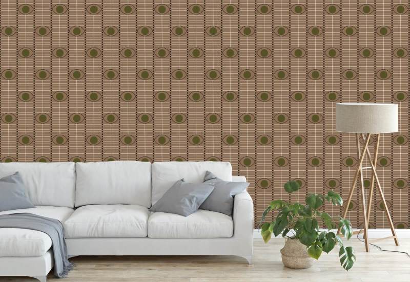 Osidan Jord och oliv tapet