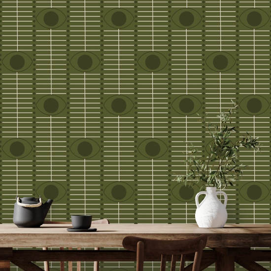 Osidan Papier peint Olive Oasis
