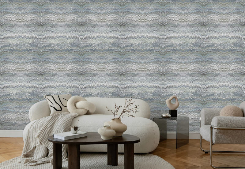 Lavé à la pierre Papier peint Ashen Blue