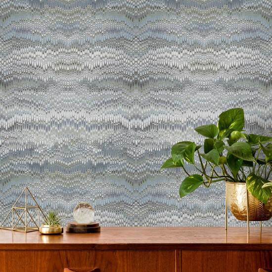 Stonewashed Carta da parati Ashen Blue