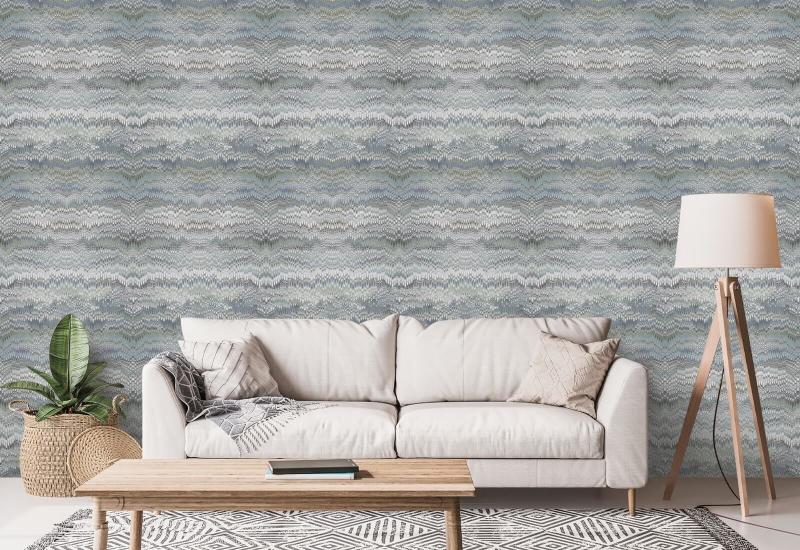 Stonewashed Ashen Blue Wallpaper