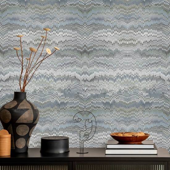 Stonewashed Ashen Blue Wallpaper