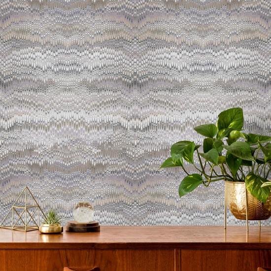 Stonewashed Misty Mauve Gray Wallpaper