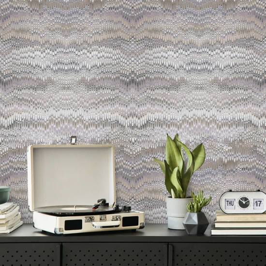 Stonewashed Misty Mauve Gray Wallpaper