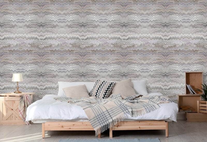 Stonewashed Misty Mauve Gray Wallpaper