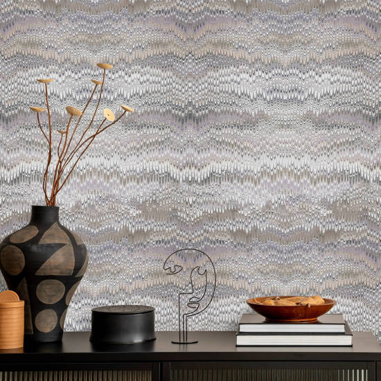 Lavado em pedra Papel de parede Misty Mauve Grey