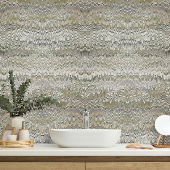 Stonewashed Carta da parati Sage Taupe