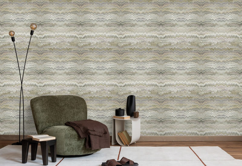 Stonewashed Tapete Sage Taupe