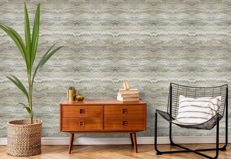 Stonewashed Tapete Sage Taupe