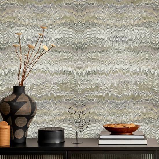 Stonewashed Sage Taupe Wallpaper