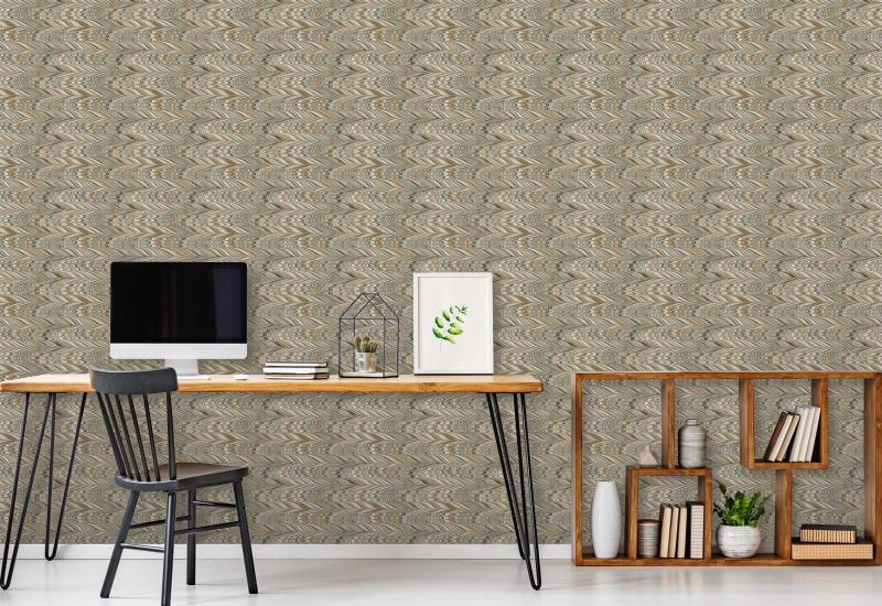 Endpapier Champagner-Beige Tapete